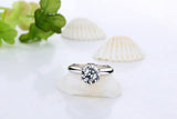 Superb 18KRGP Stamp Silver Base AAAA+ Quality Solitaire 2.0ct Wedding Ring - BridalSparkles