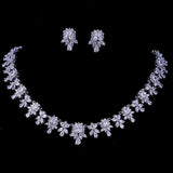 Adorable AAA+ Quality Zircon Diamonds 2 Piece Bridal Set for Luxury Wedding Jewelry Set
