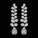 New Arrival Trendy Fashion 4PCS Luxury Waterdrop Bridal Jewelry Sets with AAA Zirconia Crystals For Women