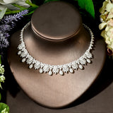 New Brilliant AAA Cubic Zirconia Diamonds Bridal Wedding 4pcs Jewelry Set - Complete Your Look on the Big Day