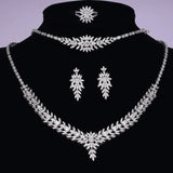New Arrival Luxury AAA Cubic Zirconia Diamonds 4 Pcs Bridal Jewelry Set - Make Yourself Shine on Your Wedding Day