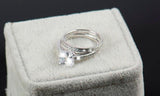 Dazzling AAAAA 2Ct zircon 925 Sterling Silver Bridal Wedding Engagement Ring - BridalSparkles