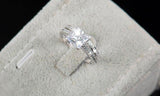 Dazzling AAAAA 2Ct zircon 925 Sterling Silver Bridal Wedding Engagement Ring - BridalSparkles