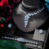 New Design - Italian AAA+ Cubic Zirconia Diamonds Bridal Jewelry Set - BridalSparkles