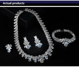 Magnificent Sparkling High Quality AAAA+ Zircon Diamonds Bridal Jewelry - BridalSparkles