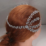 Marvellous Handmade AAAA Cubic Zirconia Diamonds Hair Jewelry Wedding Accessory - BridalSparkles