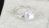 Exquisite Bridal 925 Sterling Silver AAAA+ Quality CZ Wedding Ring - BridalSparkles