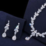 Best Seller AAAA High Quality Cubic Zirconia 3 Piece  Drop Wedding Bridal Wedding Jewelry Set - BridalSparkles