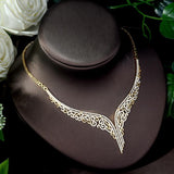 High Quality Designer AAAA+ Quality Cubic Zirconia Diamonds 4 piece Jewelry Wedding Bridal Set - BridalSparkles
