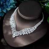 Glamorous Designer  AAAA+ Cubic Zircon Diamonds 4 piece Wedding Jewelry Wedding Bridal Set - BridalSparkles