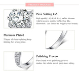 Classic AAAA Quality Zircon 925 Sterling Silver wedding Ring - BridalSparkles