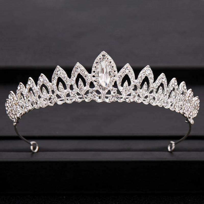 Wedding Crowns Tiaras Bridal Headpieces with Baroque Rhinestones Crystals - BridalSparkles