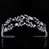 Gorgeous Bride Wedding Hair Jewelry AAA+ Zirconia Diamonds