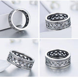 New Style 925 Sterling Silver AAAA Quality CZ Square Wedding Ring - BridalSparkles