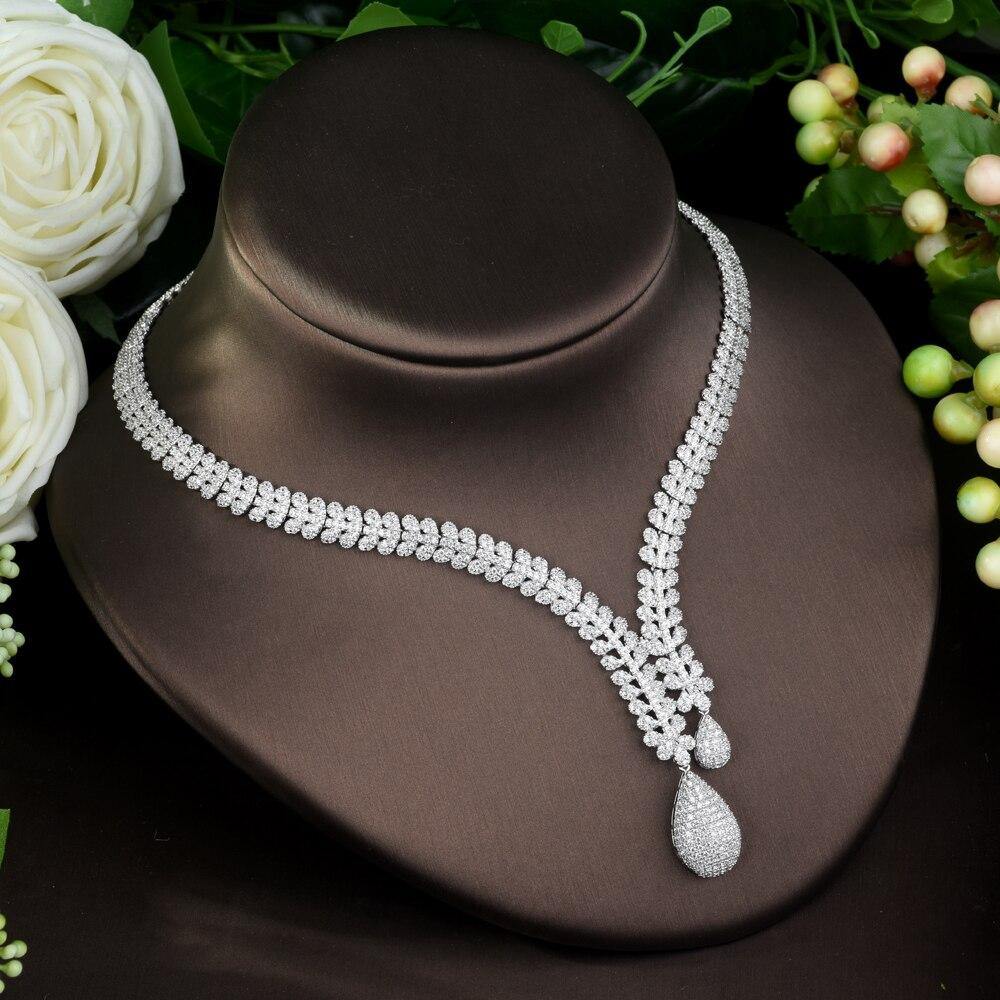 Captivating Designer AAAA+ Quality Cubic Zircon Diamonds 4 Piece Bridal Wedding Jewelry Set - BridalSparkles