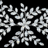 Bride Wedding Tiaras With AAA+ Quality Zircon Diamonds Soft Luxury Barrettes - BridalSparkles