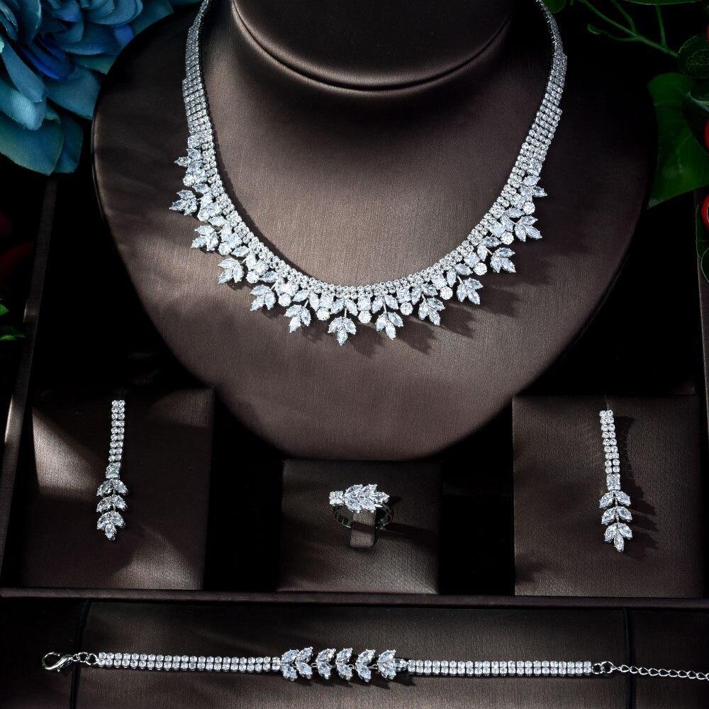 Best Seller Exclusive AAA+ CZ Diamonds Jewelry Necklace Set - BridalSparkles