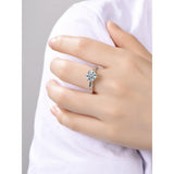 Excellent 925 Sterling Silver AAAAA 1ct. Moissanite Diamond Wedding Ring  IJ color - BridalSparkles