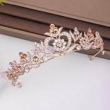 Wedding Crowns Tiaras Bridal Headpieces with Baroque Rhinestones Crystals - BridalSparkles