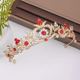 Wedding Crowns Tiaras Bridal Headpieces with Baroque Rhinestones Crystals - BridalSparkles