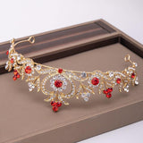 Wedding Crowns Tiaras Bridal Headpieces with Baroque Rhinestones Crystals - BridalSparkles