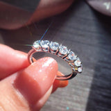 Romantic Luxury Moissanite Round Cut Excellent Wedding Ring