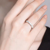 Romantic Luxury Moissanite Round Cut Excellent Wedding Ring - BridalSparkles
