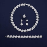 Luxury Wedding Jewelry Set  with AAAA+ High Quality Cubic Zirconia Diamonds - BridalSparkles