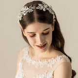 Delightful Bridal High Quality Crystals Wedding Headpiece Tiara Crown with Pearls