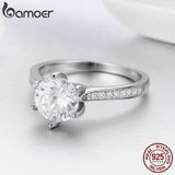 High Quality 925 Sterling Silver Princess Square AAAA+ CZ WEdding Bridal Ring - BridalSparkles