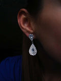 Luxurious AAA+ Austrian Rhinestone Crystals Necklace Earrings Wedding Jewelry Sets - BridalSparkles