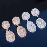 Exclusive Luxury AAA+ Cubic Zirconia Diamonds Necklace Earring Bracelet Bridal Jewelry Set - Best Seller - BridalSparkles