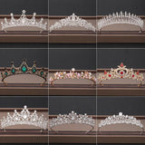 Wedding Crowns Tiaras Bridal Headpieces with Baroque Rhinestones Crystals - BridalSparkles