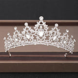 Wedding Crowns Tiaras Bridal Headpieces with Baroque Rhinestones Crystals - BridalSparkles