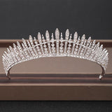 Wedding Crowns Tiaras Bridal Headpieces with Baroque Rhinestones Crystals - BridalSparkles