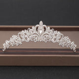 Wedding Crowns Tiaras Bridal Headpieces with Baroque Rhinestones Crystals - BridalSparkles