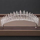 Wedding Crowns Tiaras Bridal Headpieces with Baroque Rhinestones Crystals - BridalSparkles