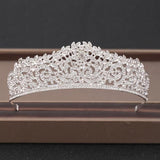 Wedding Crowns Tiaras Bridal Headpieces with Baroque Rhinestones Crystals - BridalSparkles