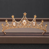 Wedding Crowns Tiaras Bridal Headpieces with Baroque Rhinestones Crystals - BridalSparkles