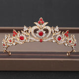 Wedding Crowns Tiaras Bridal Headpieces with Baroque Rhinestones Crystals - BridalSparkles