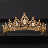 Wedding Crowns Tiaras Bridal Headpieces with Baroque Rhinestones Crystals - BridalSparkles