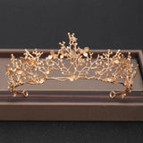 Wedding Crowns Tiaras Bridal Headpieces with Baroque Rhinestones Crystals - BridalSparkles