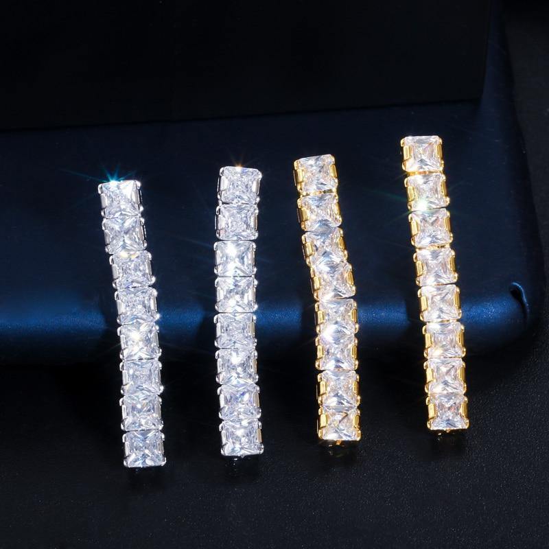 Elegant Bridal 2-Piece Set with AAA+ Cubic Zirconia Diamonds - BridalSparkles