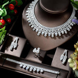 Glamorous Water Drop Big Luxury AAA+ CZ Diamonds Jewelry Set