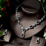 New Design Beautiful AAAA+ Cubic Zirconia Wedding Party Necklace Jewelry Set