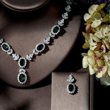 New Design Beautiful AAAA+ Cubic Zirconia Wedding Party Necklace Jewelry Set - BridalSparkles