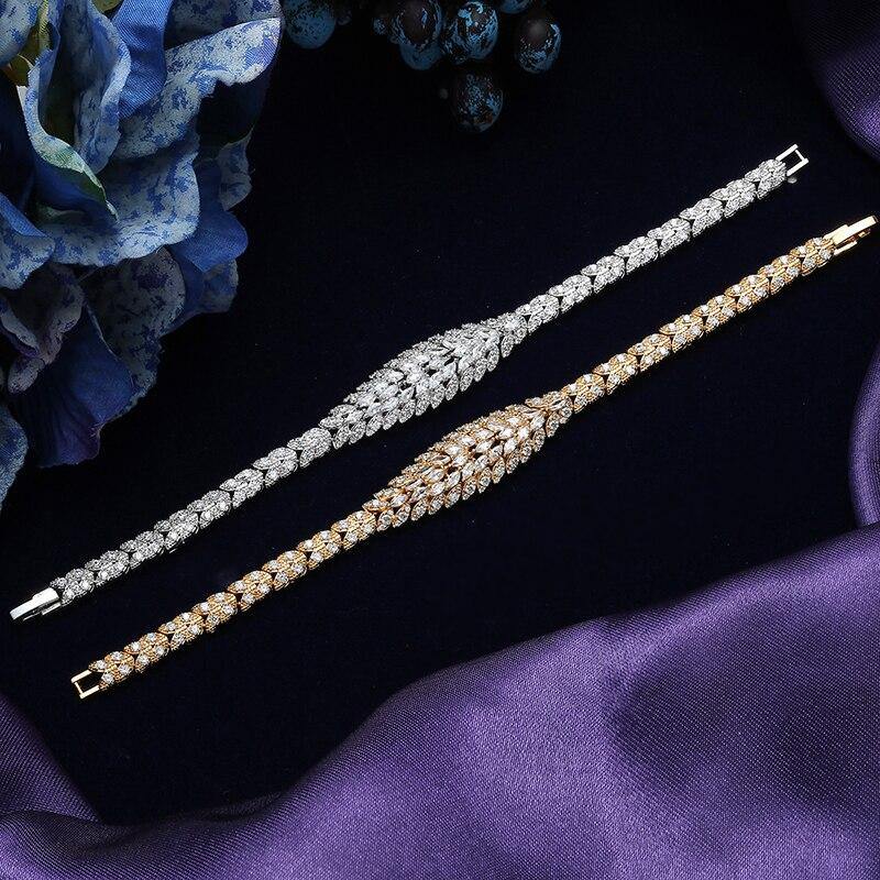 Gorgeous Vintage AAAA+ Quality Zircon Diamonds 4 piece Bridal Wedding Jewelry Set - BridalSparkles