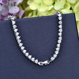 Classic Water Drop AAAA+ CZ Zircon Bridal Necklace Earrings  Wedding Jewelry Set in many colors - BridalSparkles