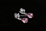 Top Quality Tear Drop Shape Designer AAAA+ Cubic Zirconia Diamond Bridal Wedding Jewelry Set - BridalSparkles