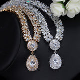 Exclusive Luxury AAA+ Cubic Zirconia Diamonds Necklace Earring Bracelet Bridal Jewelry Set - Best Seller - BridalSparkles